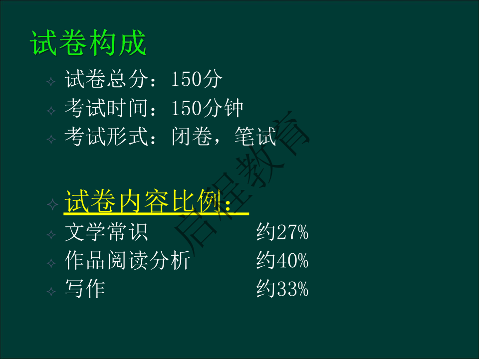 專升本《大學語文》作文及復習重點（文史類）(圖3)